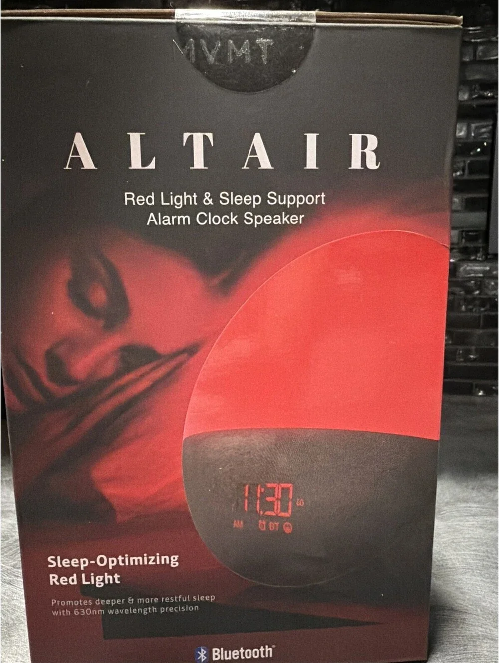 MVMT Altair Red Light Sleep Alarm Clock / Speaker / Ambient Light/Natural Sounds